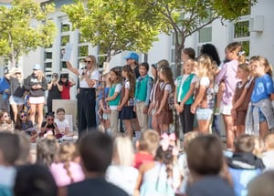 Newport Beach Girl Scouts Donate Inchy's Bookworm Vending Machine